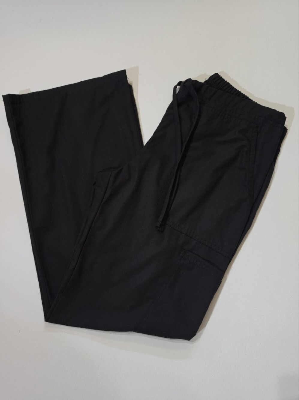 Scrubstar Pants Womens XSP Black Cargo Pocket Medical Hospital Workwear